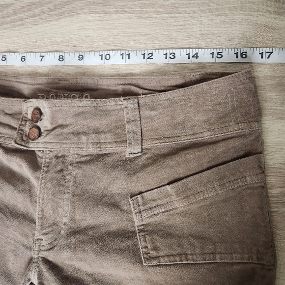 𝅺VINTAGE 90s Bongo Velvet Flare Pants Mid- rise - Picture 5 of 7